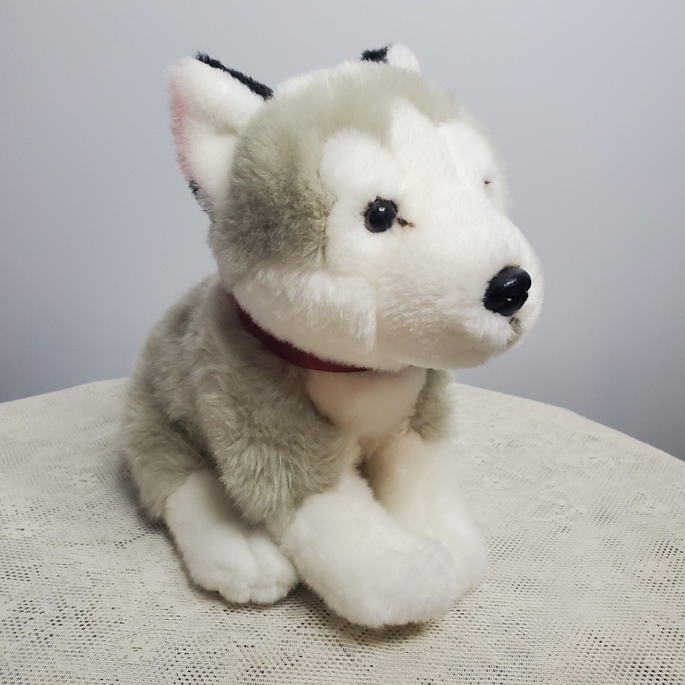 Siberian Husky Puppy Dog Plush 2018 FAO F.A.O. Schwarz Stuffed Animal Toy 14 x 9